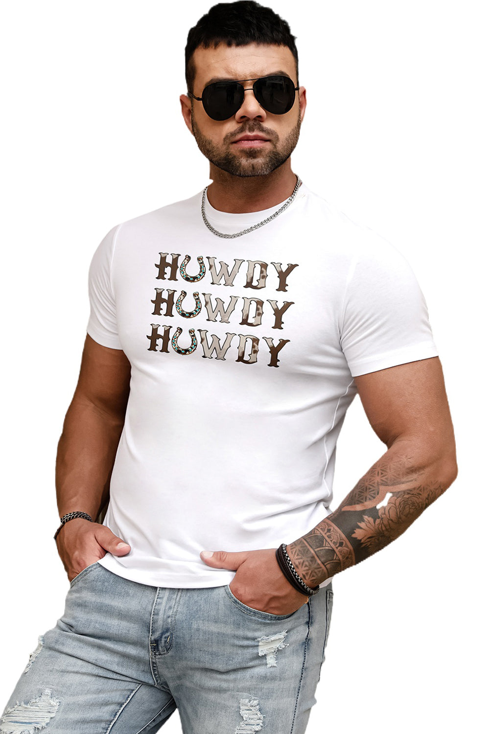 Letter Print Sheath Short Sleeve Men's T Shirt
