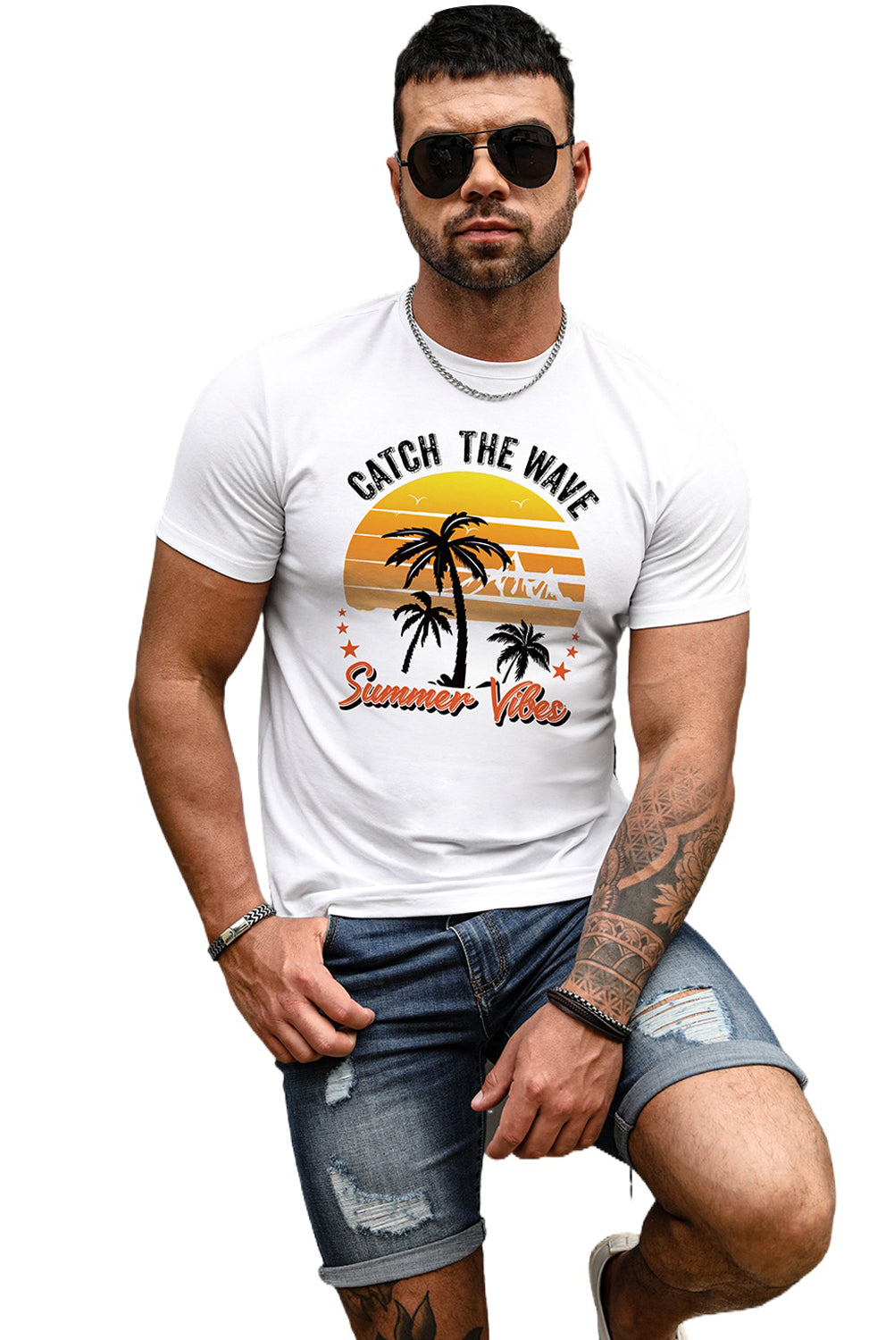 Best Friends Wine Bottle Graphic Print Short Sleeve Men's T Shirt