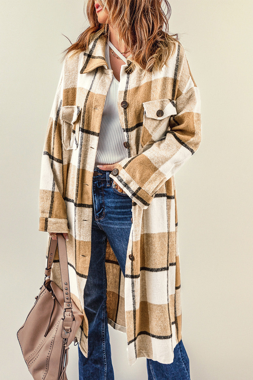 Pocketed Grid Pattern Overcoat