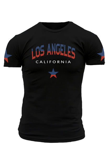 Crew Neck Slogan Letter Print Men's Graphic Tee