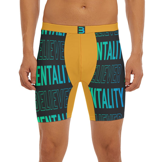 BELIEVER MENTALITY Men's Long Boxer Briefs