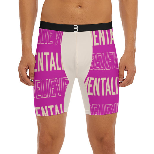 BELIEVER MENTALITY Men's Long Boxer Briefs