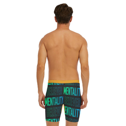 BELIEVER MENTALITY Men's Long Boxer Briefs