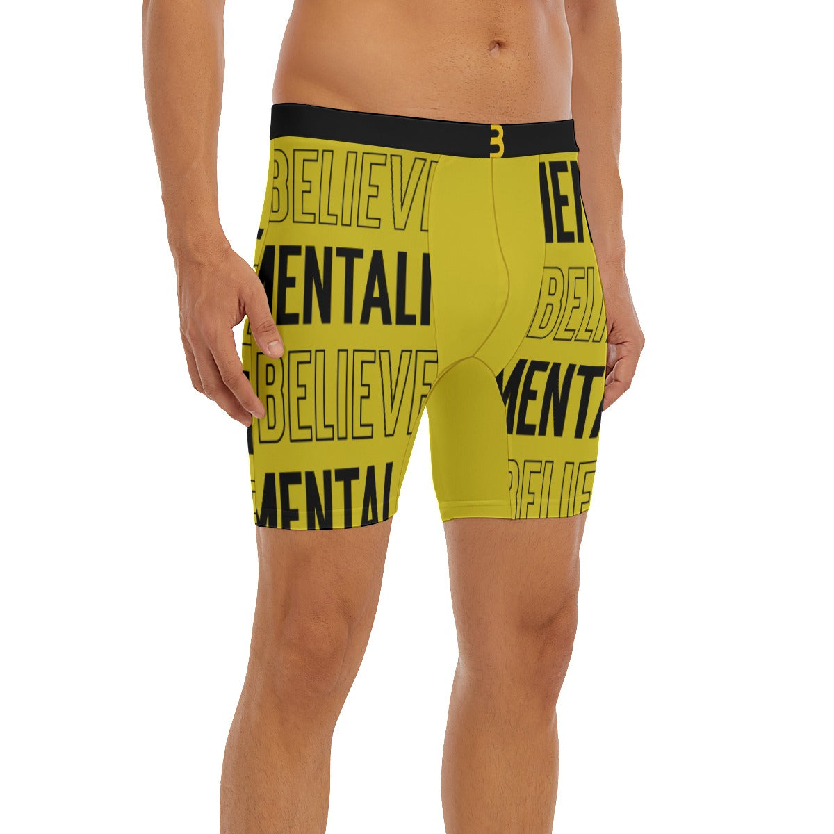 Believer Mentality Men's Long Boxer Briefs