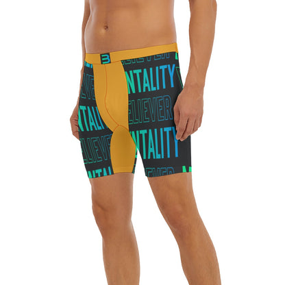 BELIEVER MENTALITY Men's Long Boxer Briefs