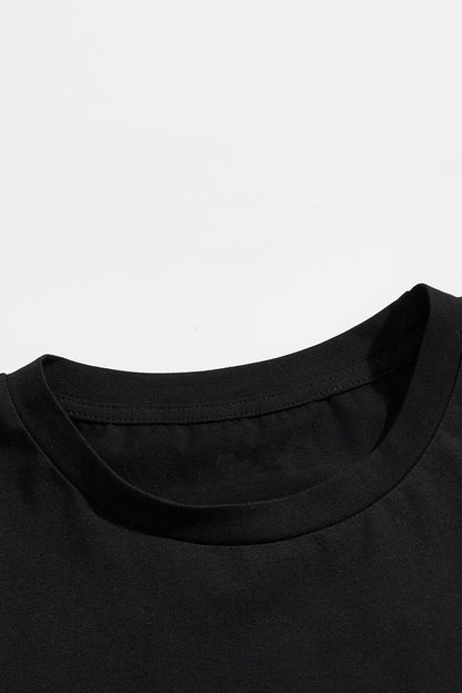 DO IT Letter Print O Neck Men's Oversized Tee
