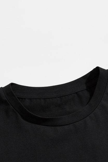 DO IT Letter Print O Neck Men's Oversized Tee