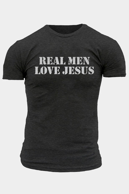 Crew Neck Slogan Letter Print Men's Graphic Tee