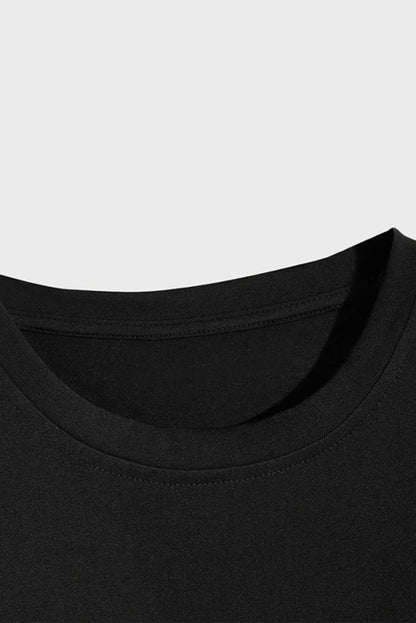 Letter Print Sheath Short Sleeve Men's T Shirt