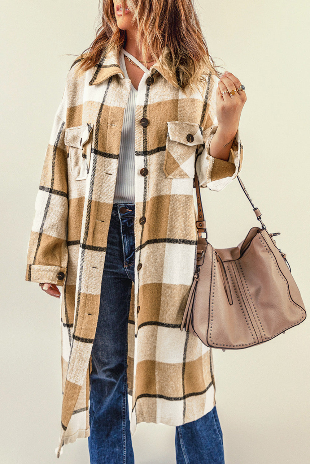 Pocketed Grid Pattern Overcoat