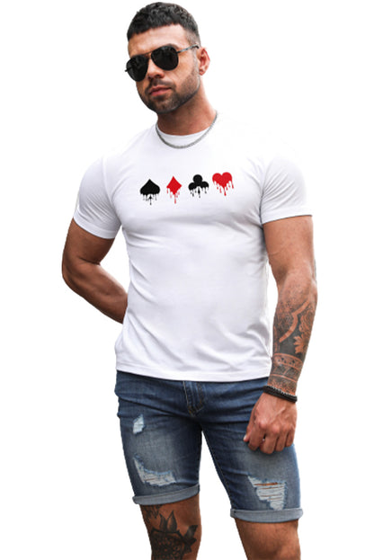 Best Friends Wine Bottle Graphic Print Short Sleeve Men's T Shirt