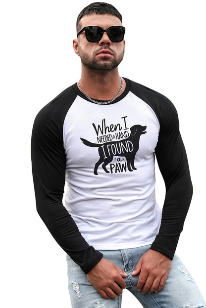 WITHOUT A STOP Horse Print Color Block Men's Top