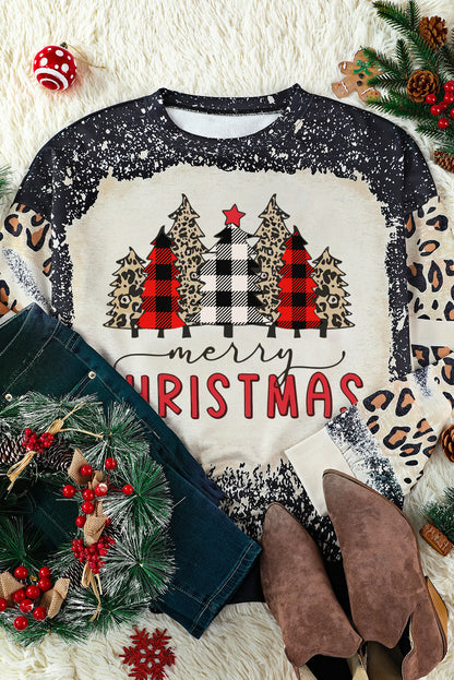 GAME DAY Leopard Rugby Print Graphic Sweatshirt