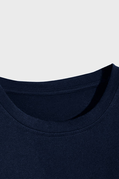 Letter Print Sheath Short Sleeve Men's T Shirt