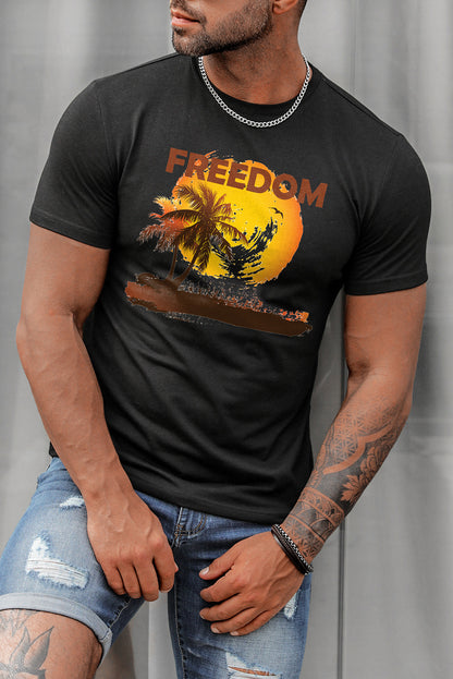 Best Friends Wine Bottle Graphic Print Short Sleeve Men's T Shirt