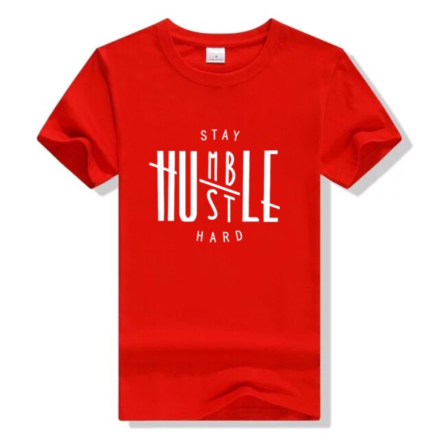 Funny Grunge Tumlbr Tees Friend Gift Jesus Party Tops Tshirt Leisure Tee Christian UNISEX Stay Humble Hustle Hard T-shirt